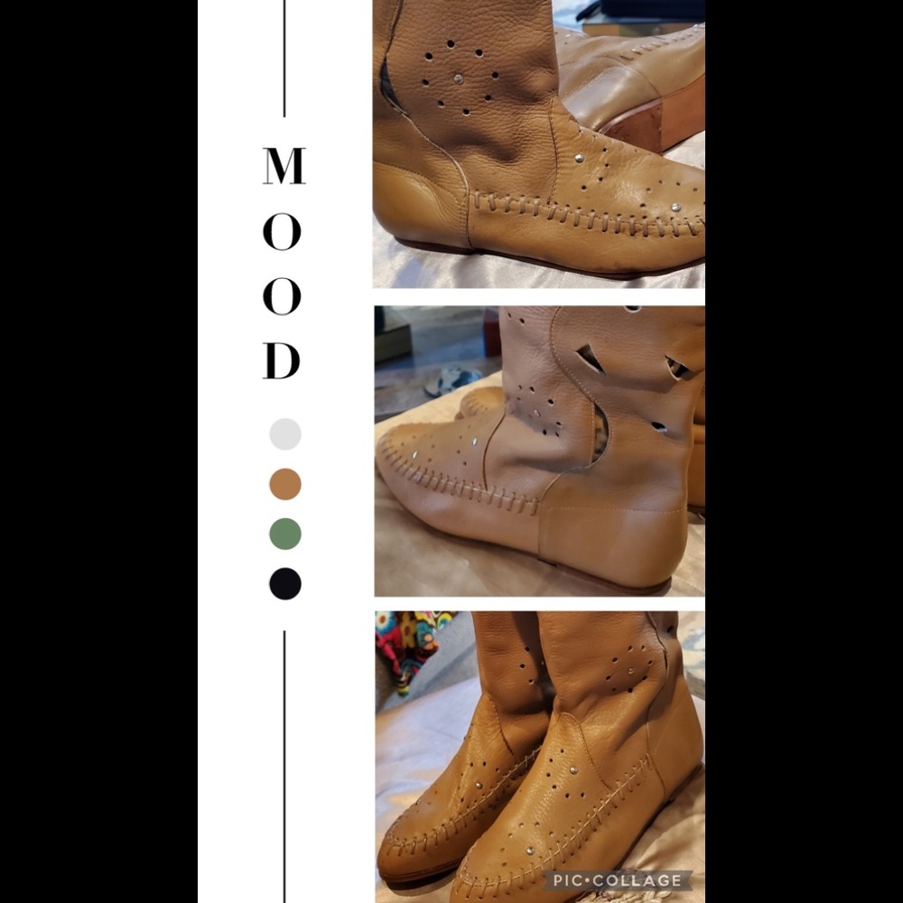 EUC RARE VINTAGE Tan Chandler's Indian boots 7B